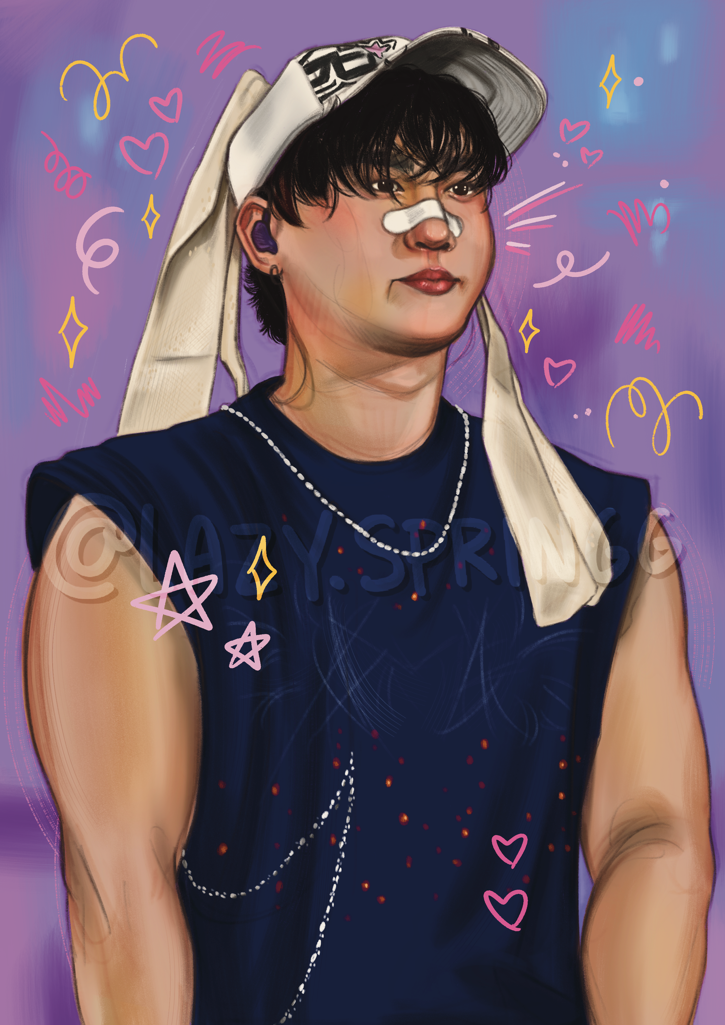 Changbin doodle print