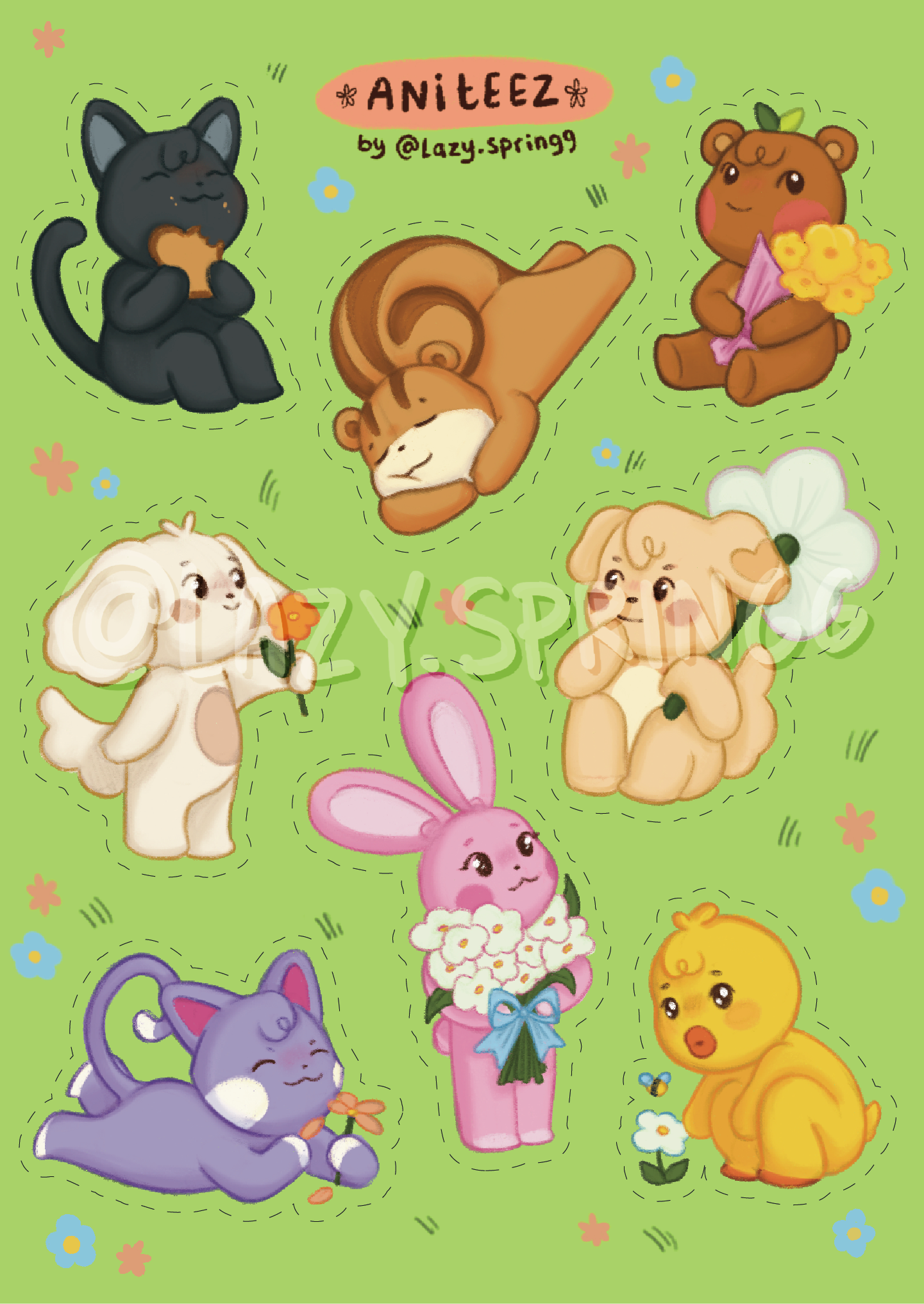 Aniteez stickersheet