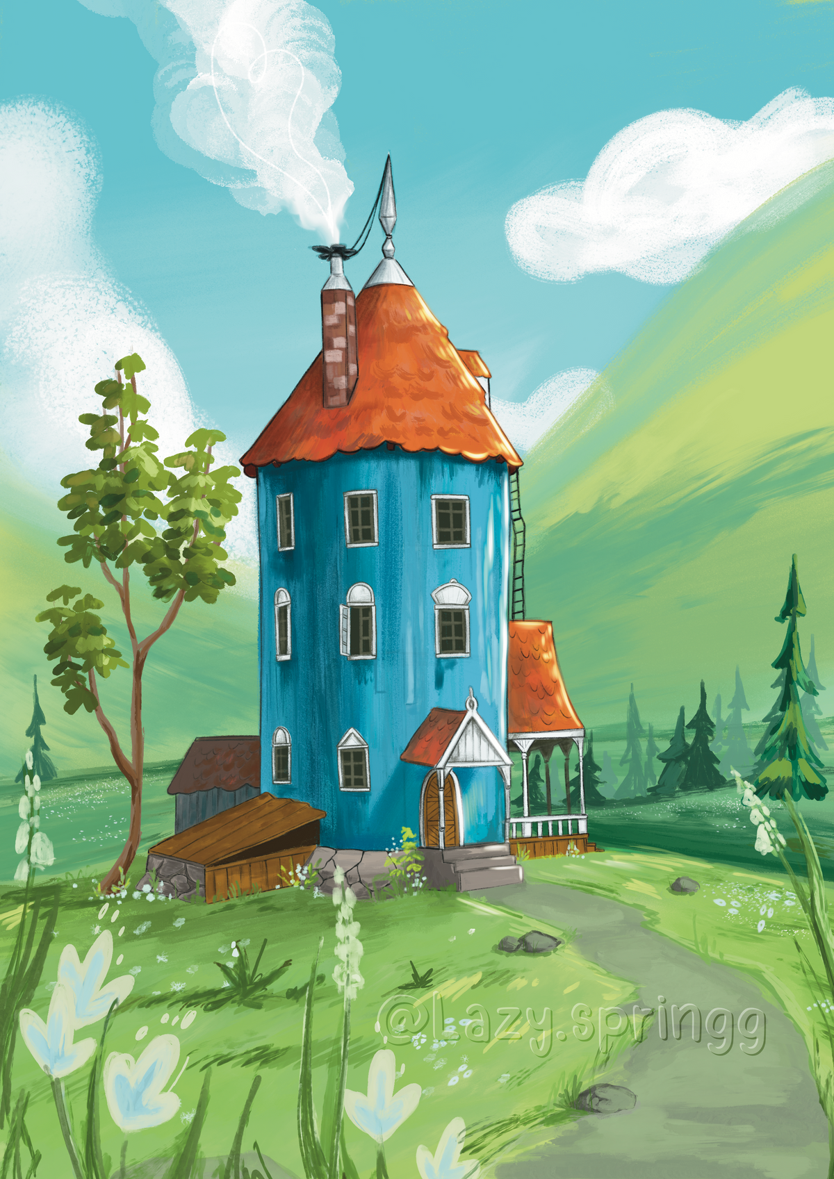 Finnish character house print